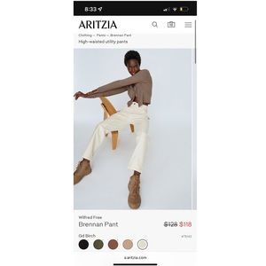 Aritzia Wilfred Free Brennan Pant